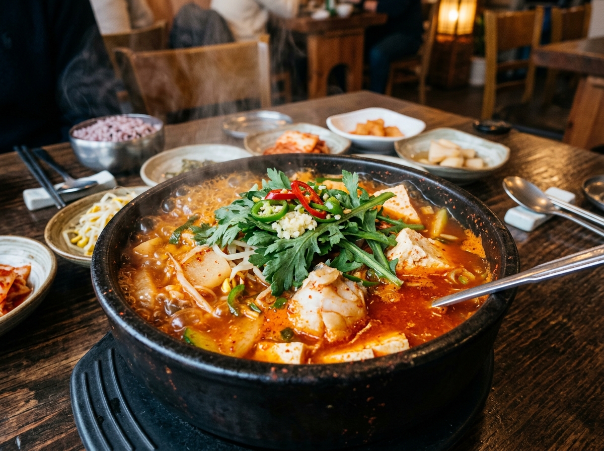 얼큰하고 깊은 맛의 광어 매운탕